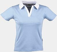 Damen Contrast Polo Shirt
